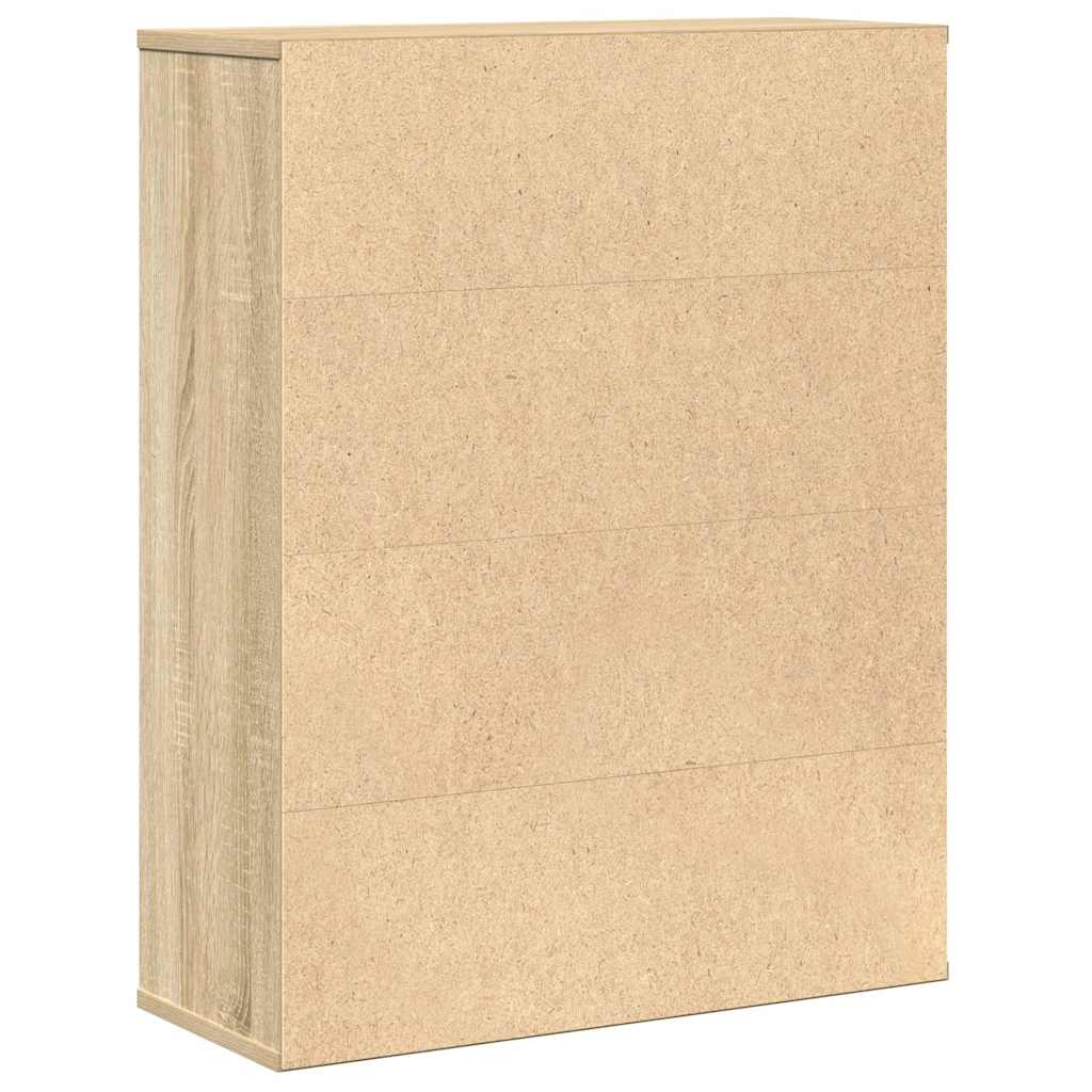 Libreria Rovere Sonoma 60x24x76,5 cm in Legno Multistrato