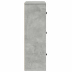 Libreria Grigio Cemento 60x24x76,5 cm in Legno Multistrato