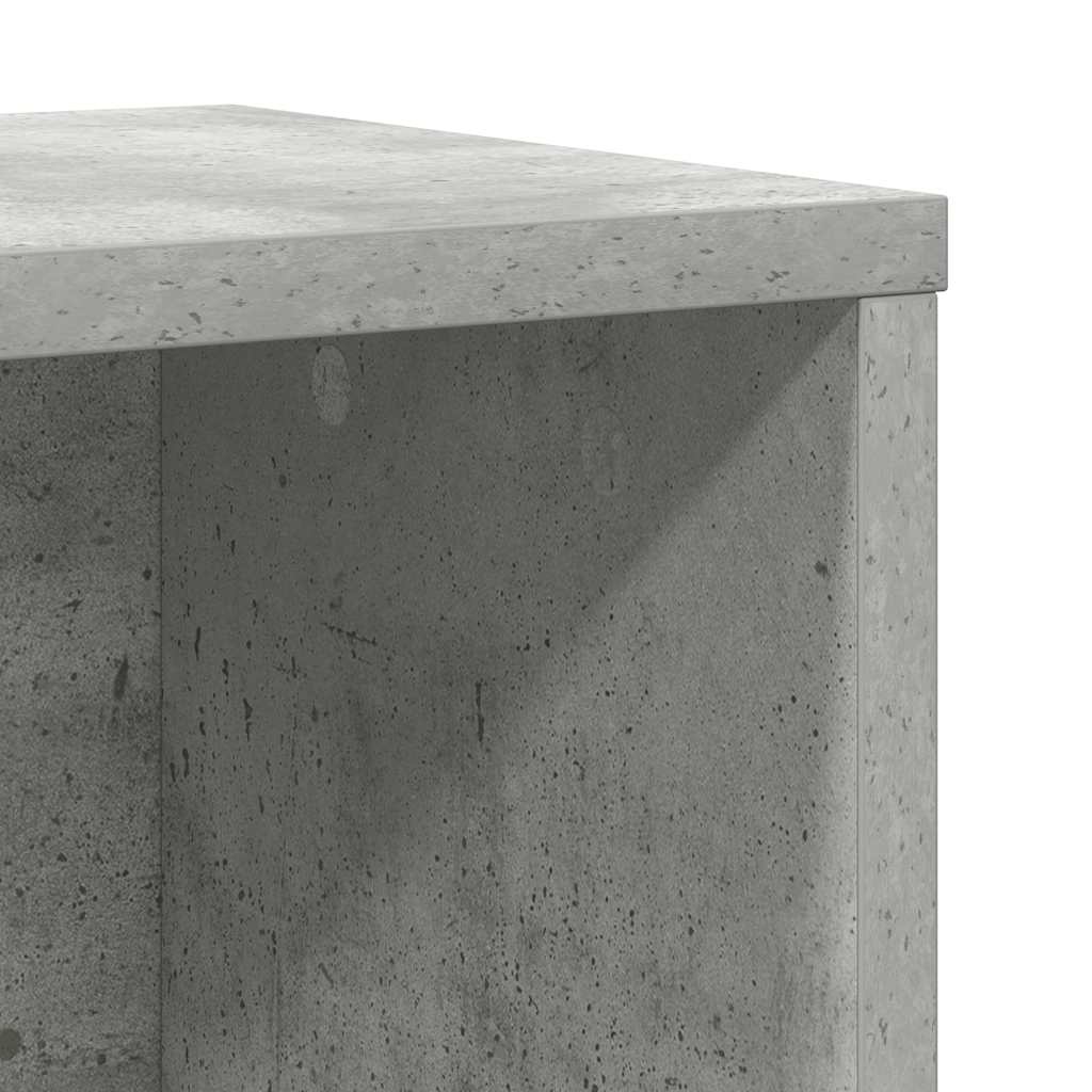 Libreria Grigio Cemento 60x24x76,5 cm in Legno Multistrato