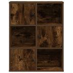 Libreria Rovere Fumo 60x24x76,5 cm in Legno Multistrato