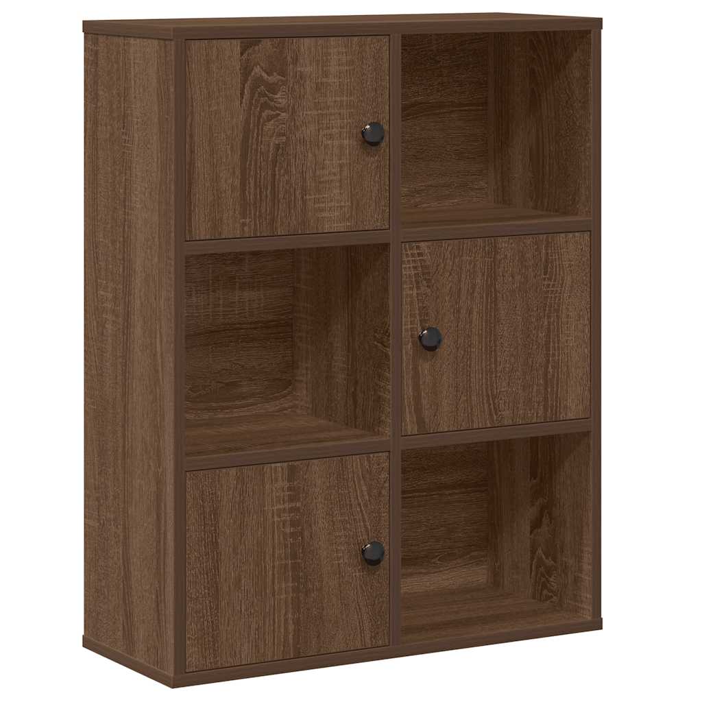 Libreria Rovere Marrone 60x24x76,5 cm in Legno Multistrato