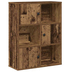 Libreria Legno Vecchio 60x24x76,5 cm in Legno Multistrato