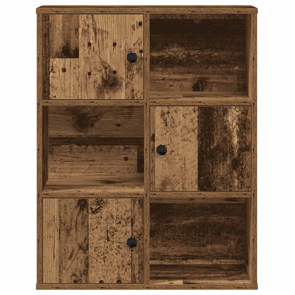 Libreria Legno Vecchio 60x24x76,5 cm in Legno Multistrato