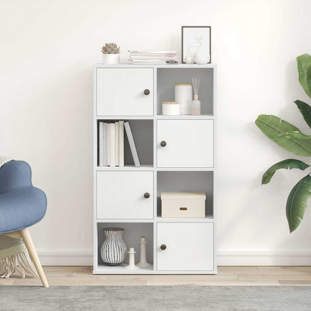 Libreria Bianca 60x24x101,5 cm in Legno Multistrato