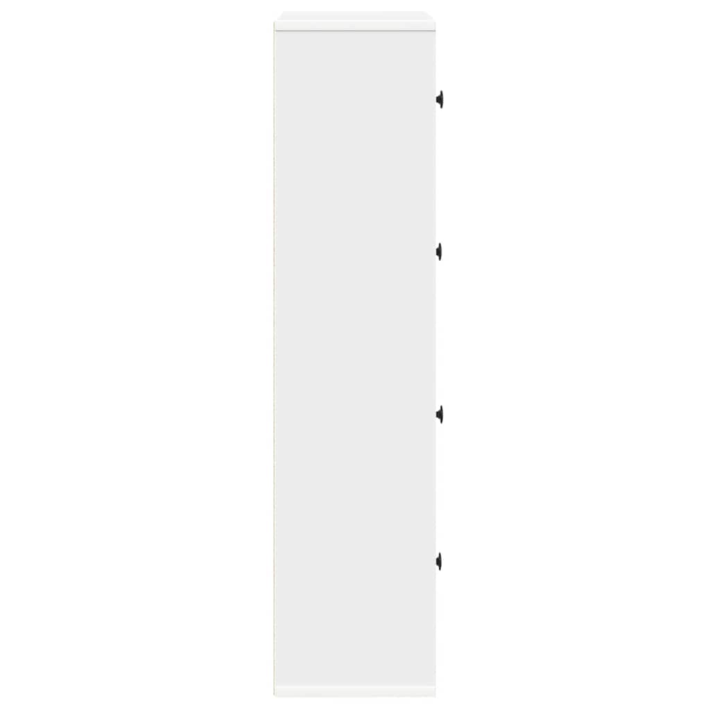 Libreria Bianca 60x24x101,5 cm in Legno Multistrato