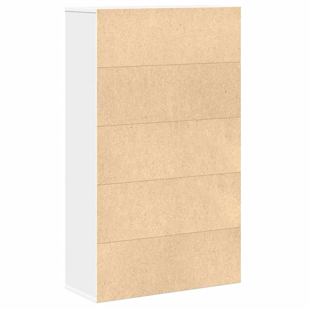 Libreria Bianca 60x24x101,5 cm in Legno Multistrato