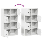 Libreria Bianca 60x24x101,5 cm in Legno Multistrato