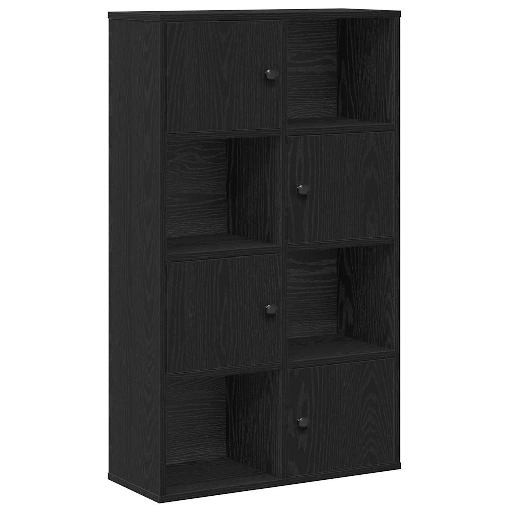 Libreria Rovere Nero 60x24x101,5 cm in Legno Multistrato