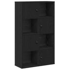 Libreria Rovere Nero 60x24x101,5 cm in Legno Multistrato
