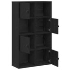Libreria Rovere Nero 60x24x101,5 cm in Legno Multistrato