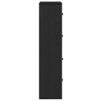 Libreria Rovere Nero 60x24x101,5 cm in Legno Multistrato