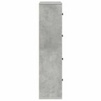 Libreria Grigio Cemento 60x24x101,5 cm in Legno Multistrato