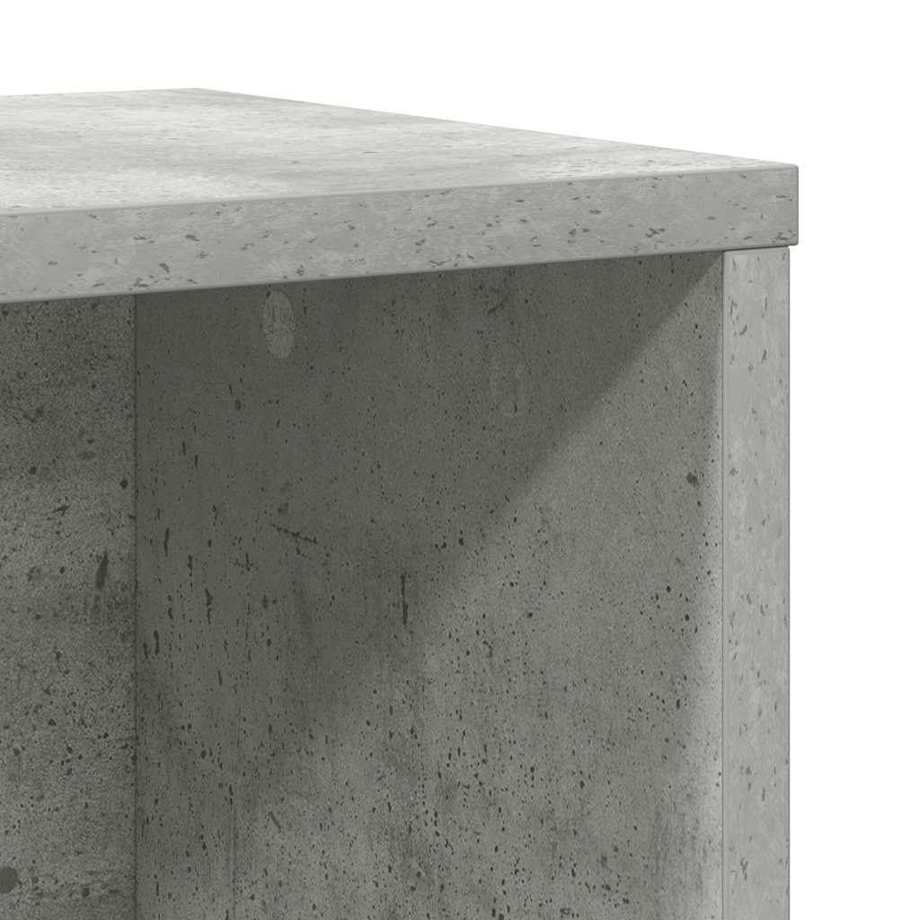 Libreria Grigio Cemento 60x24x101,5 cm in Legno Multistrato