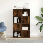 Libreria Rovere Fumo 60x24x101,5 cm in Legno Multistrato