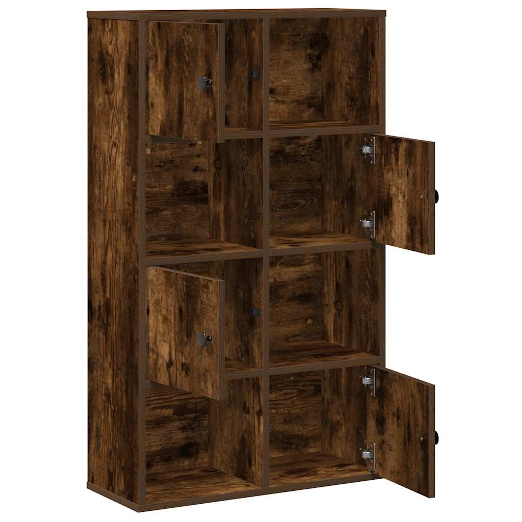 Libreria Rovere Fumo 60x24x101,5 cm in Legno Multistrato