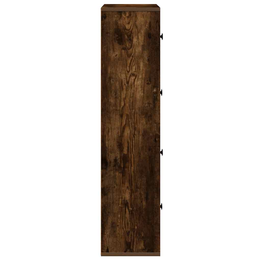 Libreria Rovere Fumo 60x24x101,5 cm in Legno Multistrato