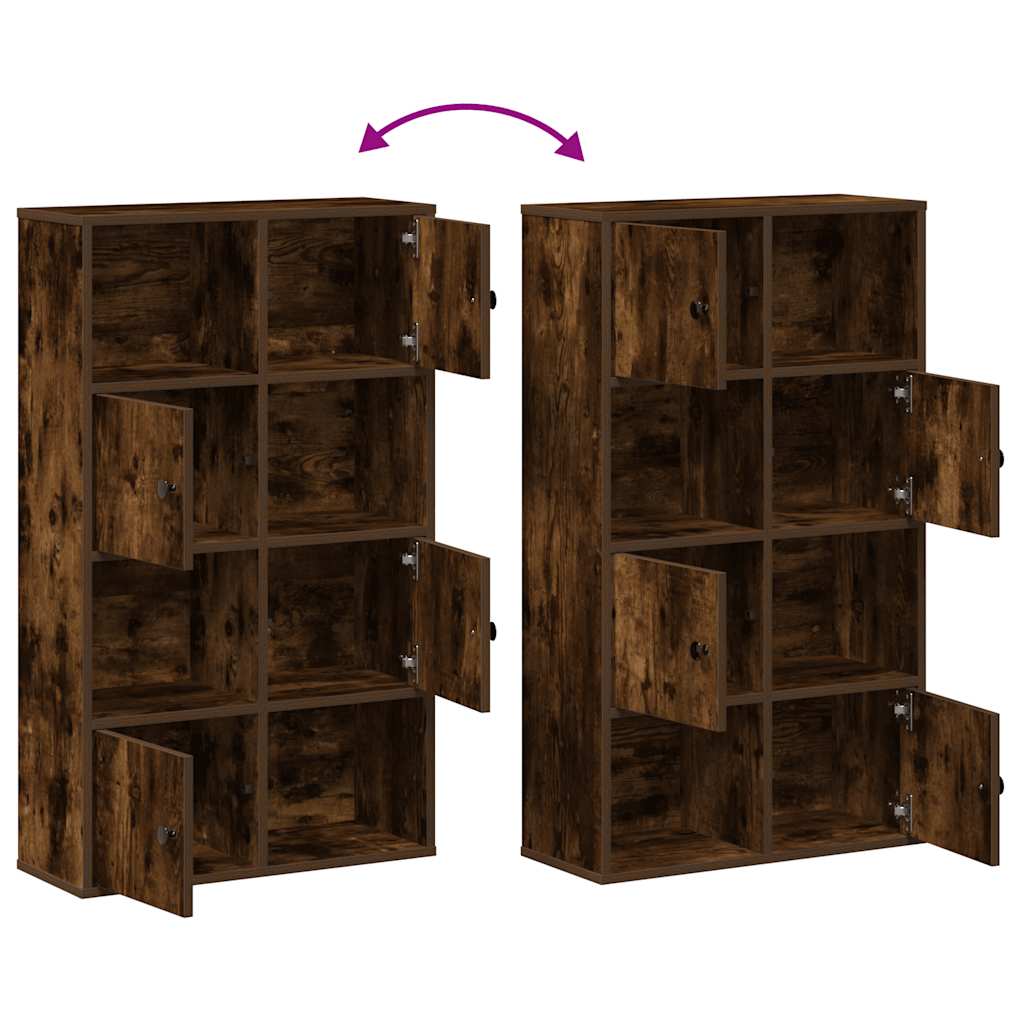 Libreria Rovere Fumo 60x24x101,5 cm in Legno Multistrato