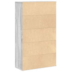 Libreria Grigio Sonoma 60x24x101,5 cm in Truciolato