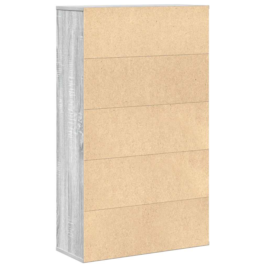 Libreria Grigio Sonoma 60x24x101,5 cm in Truciolato