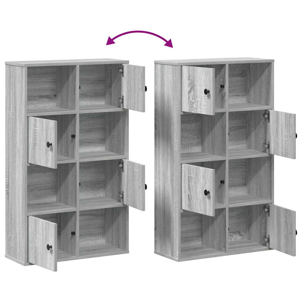 Libreria Grigio Sonoma 60x24x101,5 cm in Truciolato
