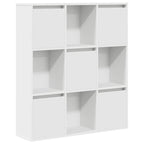 Libreria Bianca 89x24x101,5 cm in Legno Multistrato