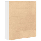 Libreria Bianca 89x24x101,5 cm in Legno Multistrato