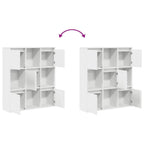 Libreria Bianca 89x24x101,5 cm in Legno Multistrato