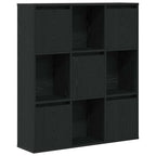 Libreria Rovere Nero 89x24x101,5 cm in Legno Multistrato