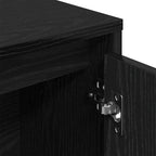 Libreria Rovere Nero 89x24x101,5 cm in Legno Multistrato