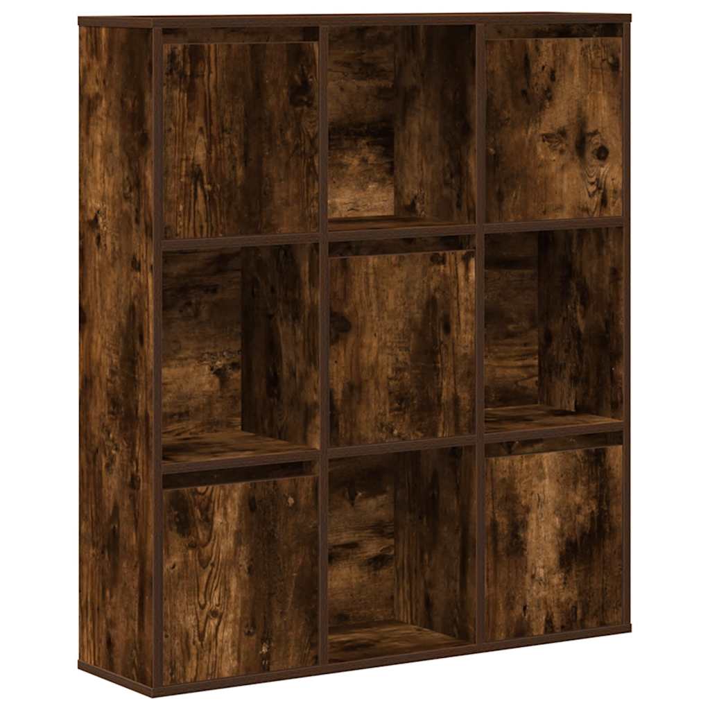 Libreria Rovere Fumo 89x24x101,5 cm in Legno Multistrato