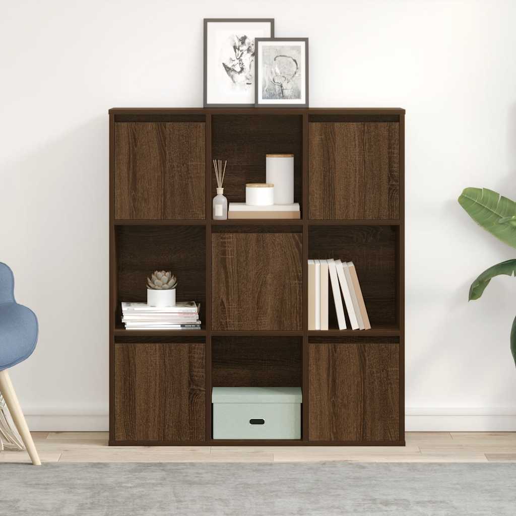 Libreria Rovere Marrone 89x24x101,5 cm in Legno Multistrato