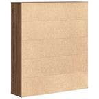 Libreria Rovere Marrone 89x24x101,5 cm in Legno Multistrato