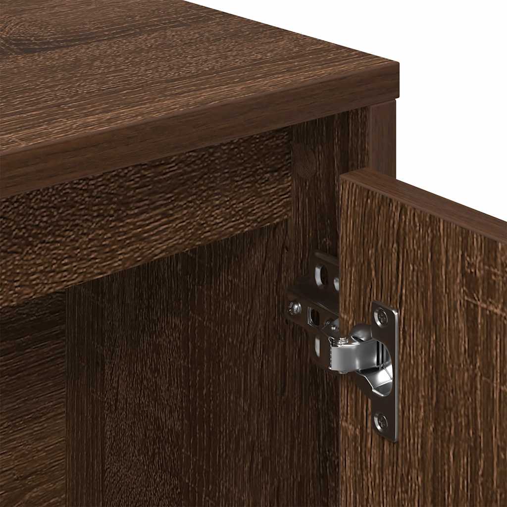 Libreria Rovere Marrone 89x24x101,5 cm in Legno Multistrato