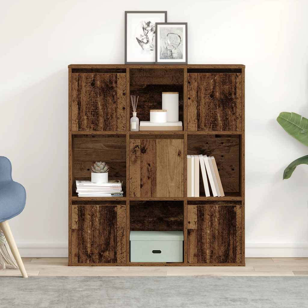 Libreria Legno Vecchio 89x24x101,5 cm in Legno Multistrato