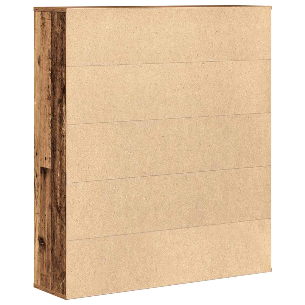 Libreria Legno Vecchio 89x24x101,5 cm in Legno Multistrato