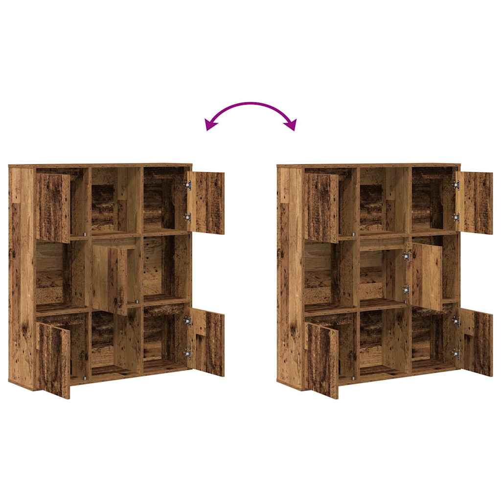 Libreria Legno Vecchio 89x24x101,5 cm in Legno Multistrato