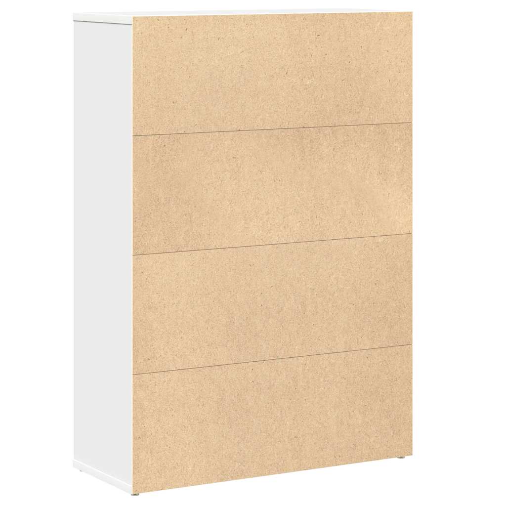 Libreria Bianca 60x24x85 cm in Legno Multistrato