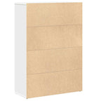 Libreria Bianca 60x24x85 cm in Legno Multistrato