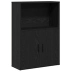 Libreria Rovere Nero 60x24x85 cm in Legno Multistrato