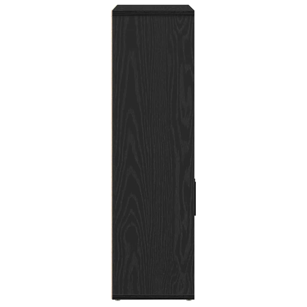 Libreria Rovere Nero 60x24x85 cm in Legno Multistrato