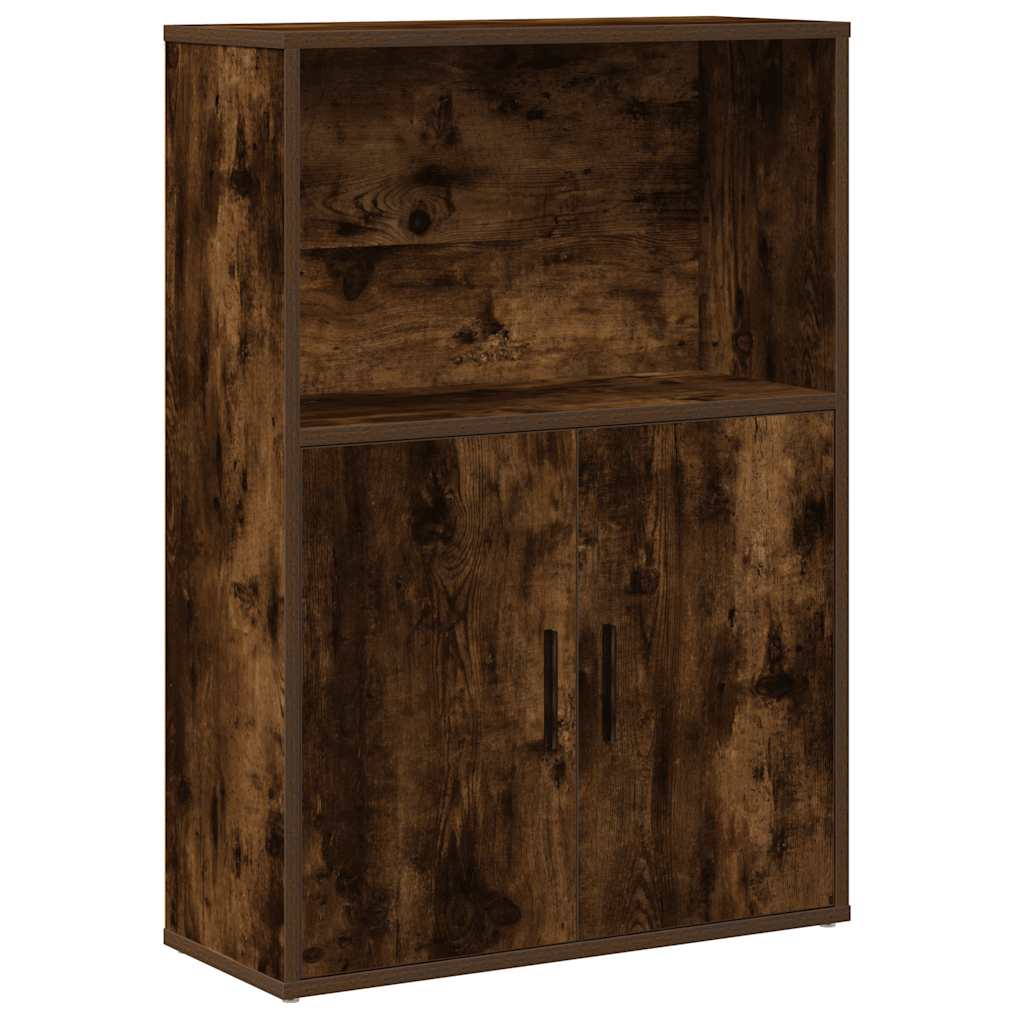 Libreria Rovere Fumo 60x24x85 cm in Truciolato