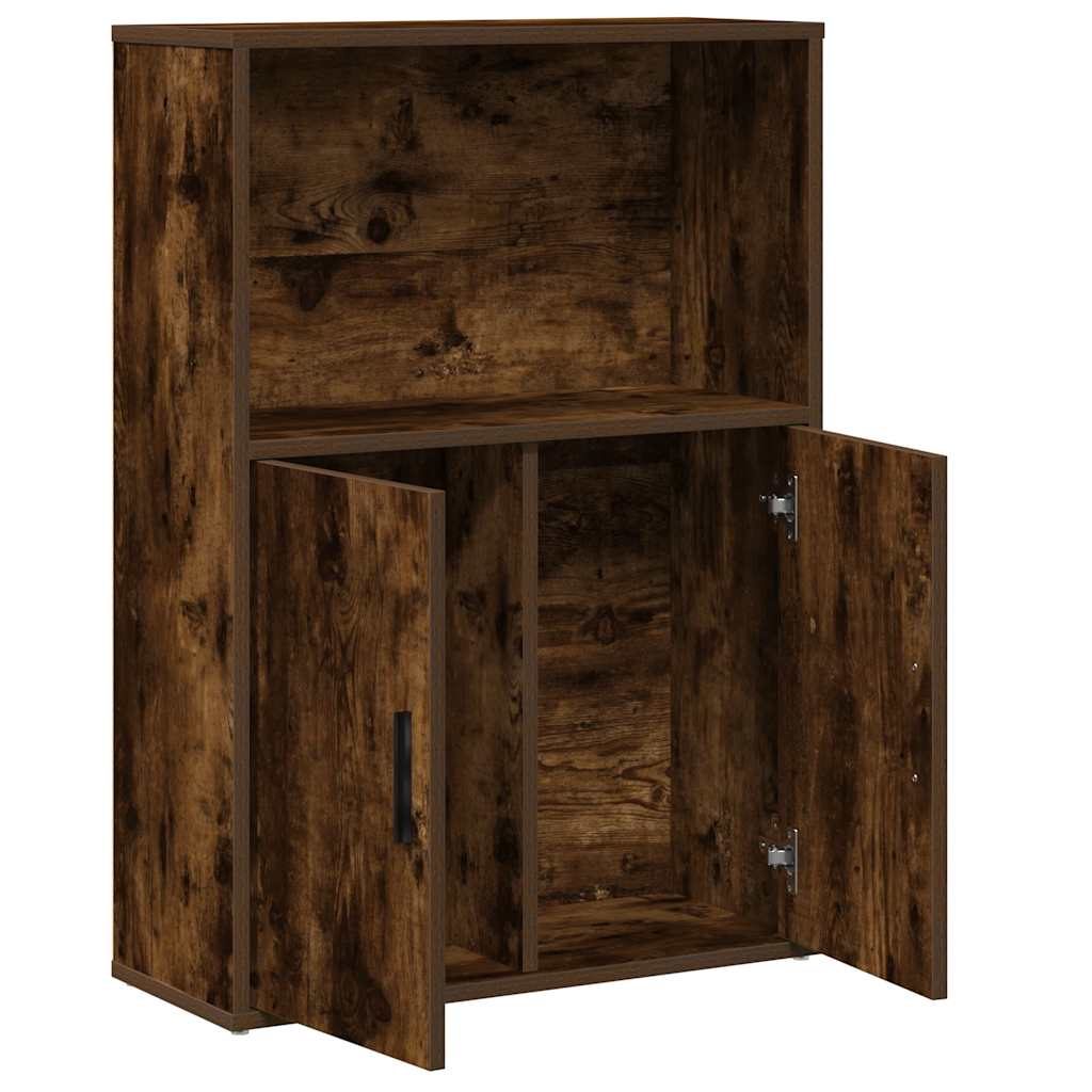 Libreria Rovere Fumo 60x24x85 cm in Truciolato