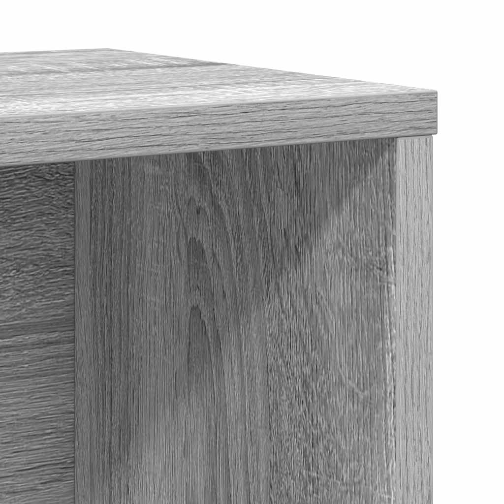 Libreria Grigio Sonoma 60x24x85 cm in Legno Multistrato