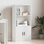 Libreria Bianca 60x24x120 cm in Legno Multistrato