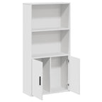 Libreria Bianca 60x24x120 cm in Legno Multistrato