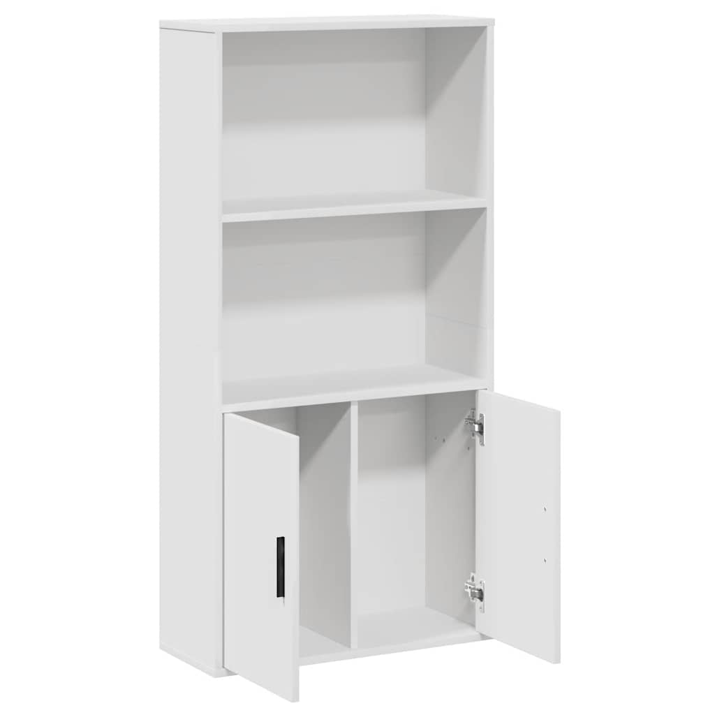 Libreria Bianca 60x24x120 cm in Legno Multistrato