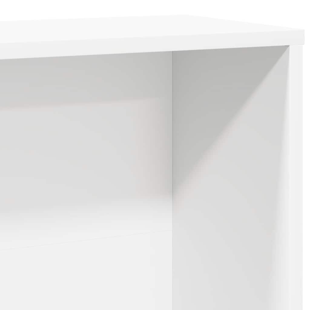 Libreria Bianca 60x24x120 cm in Legno Multistrato