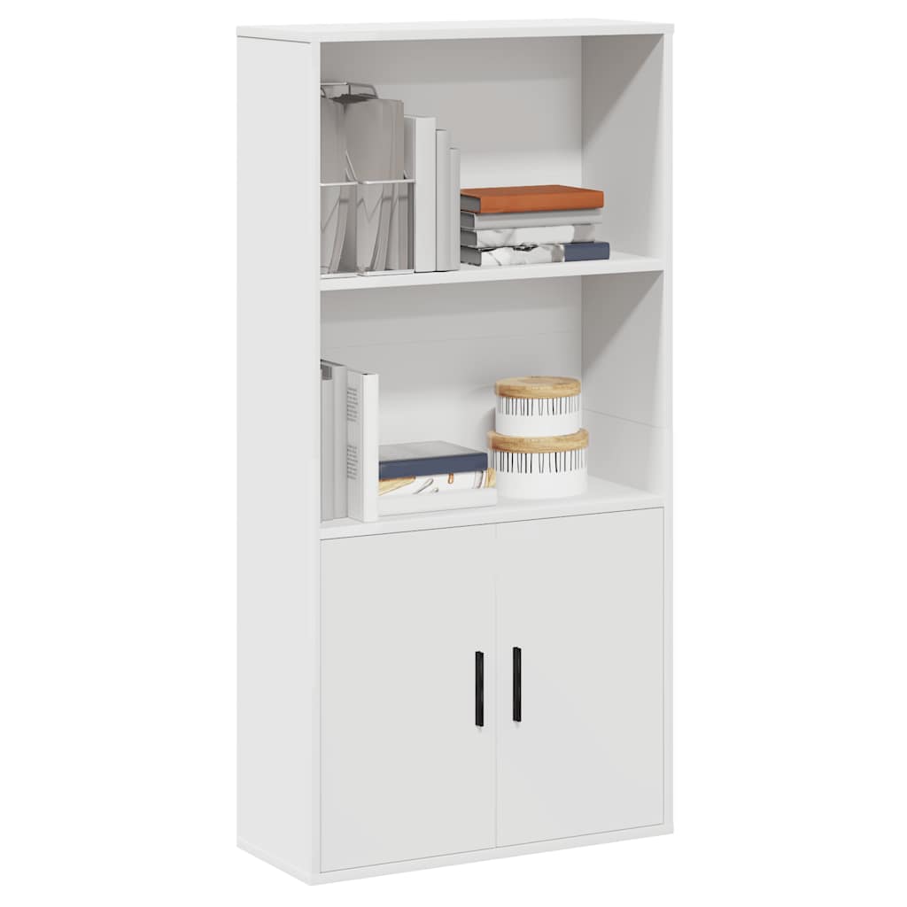 Libreria Bianca 60x24x120 cm in Legno Multistrato