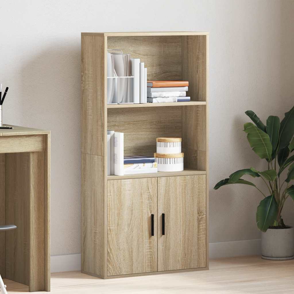 Libreria Rovere Sonoma 60x24x120 cm in Legno Multistrato