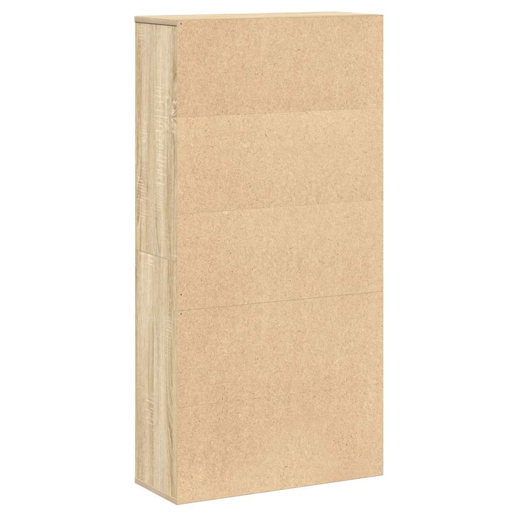 Libreria Rovere Sonoma 60x24x120 cm in Legno Multistrato